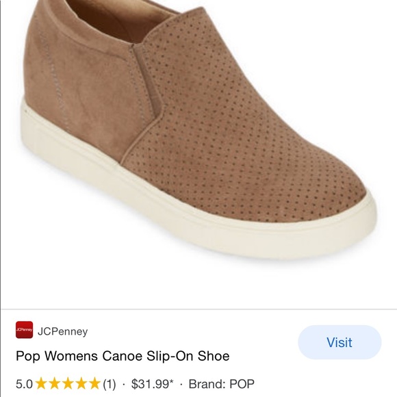 POP Canoe tan wedge slip ons sz 8.5 - Picture 12 of 12